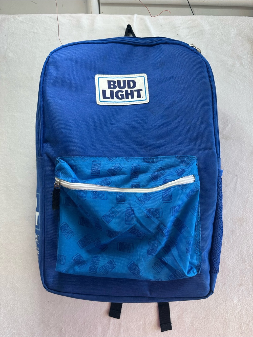 Bud Light Promotional Backpack Blue Beer Cooler School Travel Labatt Canada Bag